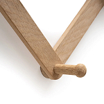 Настенная деревянная раздвижная вешалка Larson Wood Hanger варинант исполнения - 4 | Loft Concept в Волгограде