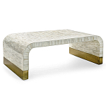 Стол журнальный Белый  BONE INLAY SIDE TABLE-Cream варинант исполнения - 4 | Loft Concept в Волгограде