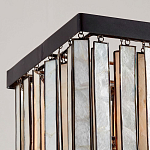 Люстра линейная прямоугольная с подвесками из натурального перламутра Nacre варинант исполнения - 3 | Loft Concept в Волгограде