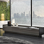 Дизайнерский комод серый с глянцевым фасадом Darren варинант исполнения - 2 | Loft Concept в Волгограде