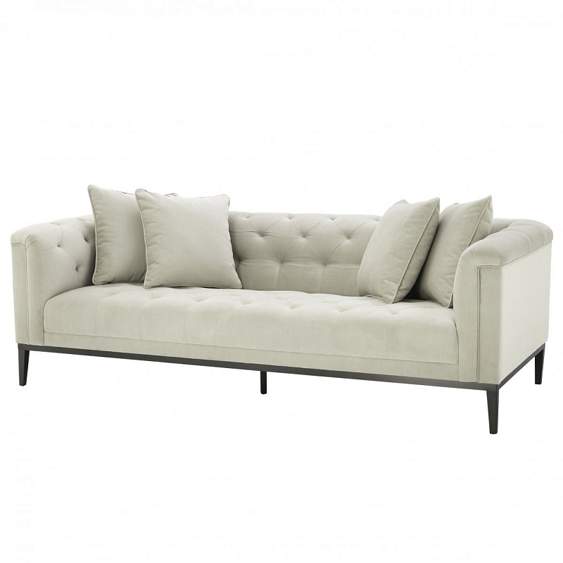 Диван Eichholtz Sofa Cesare Beige Бежевый Темная бронза Диван Eichholtz Sofa Cesare Beige Бежевый Темная бронза в Волгограде | Loft Concept