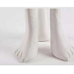 Дизайнерский журнальный стол белый на 3-х ножках в виде ступней African table варинант исполнения - 3 | Loft Concept в Волгограде