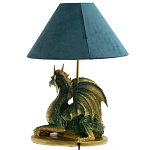 Настольная лампа с абажуром Дракон Green Dragon Синий абажур варинант исполнения - 2 | Loft Concept в Волгограде