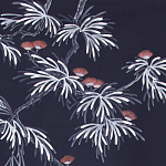 Обои ручная роспись Silk Tree Special Colourway on Empire Blue dyed silk варинант исполнения - 2 | Loft Concept в Волгограде