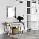 Настенное зеркало квадратной формы в черной металлической раме CORNER MIRROR BLACK варинант исполнения - 1 | Loft Concept в Волгограде