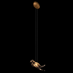 Подвесной светильник с прозрачной стеклянной птичкой Serip Voa варинант исполнения - 5 | Loft Concept в Волгограде