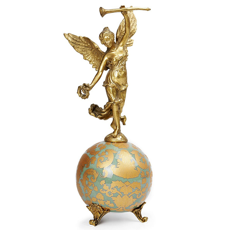 Фигурка The angel on the ball Золотой Голубой Фигурка The angel on the ball Золотой Голубой в Волгограде | Loft Concept