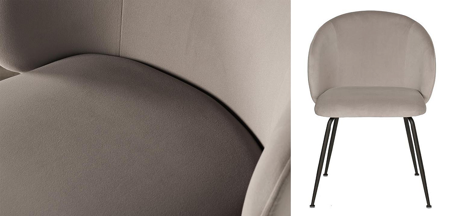 Стул Sadler Chair gray velor Стул Sadler Chair gray velor - Loft-Concept в Волгограде