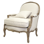 Кресло Ava Classical Armchair beige flax варинант исполнения - 3 | Loft Concept в Волгограде