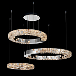 Люстра из 3-х колец с мозаичным хрустальным оформлением Sparks of Crystal варинант исполнения - 3 | Loft Concept в Волгограде