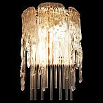 Бра с эффектом стекающего стекла и прозрачными трубками Textured Glass варинант исполнения - 3 | Loft Concept в Волгограде