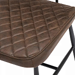 Стул с темно-коричневой обивкой из экокожи Benderson варинант исполнения - 7 | Loft Concept в Волгограде