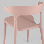 Пыльно-розовый стул из прочного PP-пластика JORIS варинант исполнения - 6 | Loft Concept в Волгограде