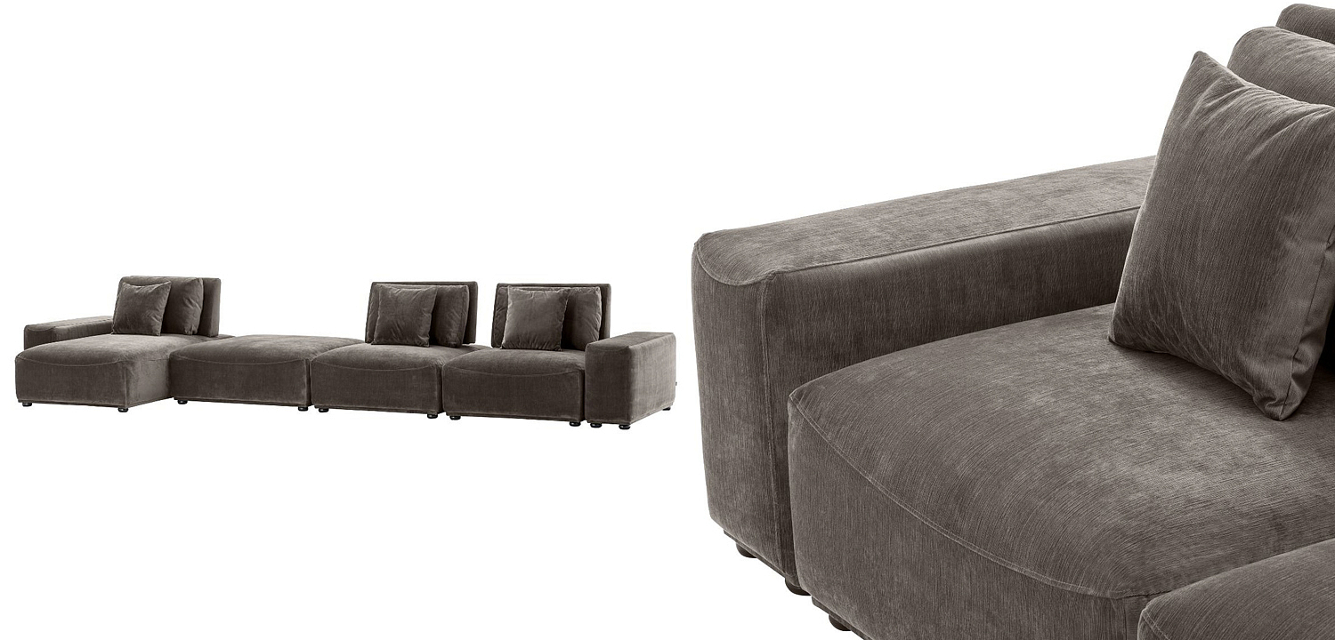 Диван Eichholtz Sofa Mondial Lounge grey Диван Eichholtz Sofa Mondial Lounge grey - Loft-Concept в Волгограде