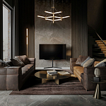 Люстра с геометрической конструкцией из вытянутых цилиндрических плафонов Hex Scaffold  варинант исполнения - 13 | Loft Concept в Волгограде