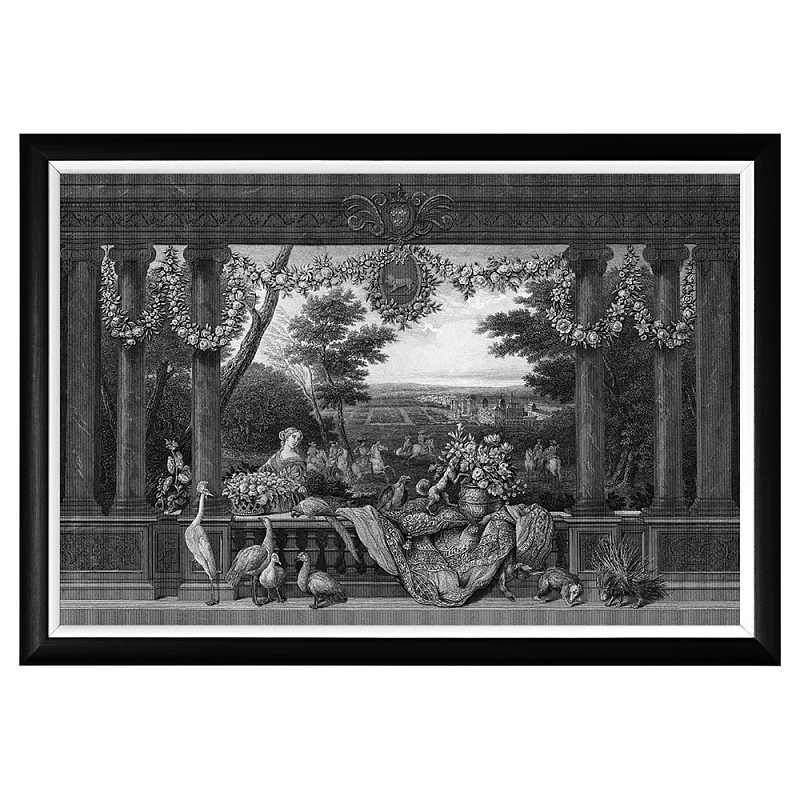 Постер Vincennes Poster Черный Белый в Волгограде | Loft Concept 