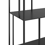 Стеллаж из металла широкий Wide Menzie Metal Rack Black варинант исполнения - 3 | Loft Concept в Волгограде