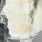 Встраиваемый в стену гипсовый светильник под покраску с эффектом разрушенной стены Antiquity Athena варинант исполнения - 7 | Loft Concept в Волгограде