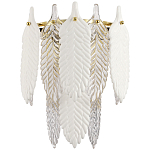 Бра с декором из рельефного стекла в виде перьев Abelia Feather Wall Lamp варинант исполнения - 1 | Loft Concept в Волгограде