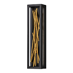 Бра в прямоугольной черной рамке с декором в виде ветвей в золотой отделке Hinkley варинант исполнения - 1 | Loft Concept в Волгограде