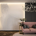 Барельеф AUDREY HEPBURN варинант исполнения - 1 | Loft Concept в Волгограде