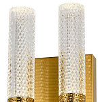 Бра с двумя плафонами латунь Dew Drops Tube Duo Brass Wall Lamp варинант исполнения - 2 | Loft Concept в Волгограде