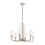  Люстра с прозрачными рифлеными цилиндрическими плафонами Kichler варинант исполнения - 22 | Loft Concept в Волгограде