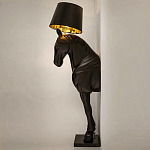 Horse Statue Floor Lamp Большой светильник Черная Лошадь варинант исполнения - 3 | Loft Concept в Волгограде