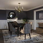 Люстра цвета латунь с 6-ю лампами в форме свечей в классическом стиле Hinkley варинант исполнения - 8 | Loft Concept в Волгограде