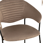 Коричневый стул с обивкой из искусственной замши Alexis варинант исполнения - 6 | Loft Concept в Волгограде