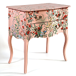Комод розовый с росписью Цветы L.XV CHEST OF DRAWERS Flowers варинант исполнения - 2 | Loft Concept в Волгограде