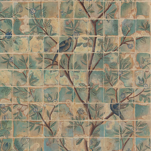 Обои ручная роспись Braganza Standard colourway on dyed paper