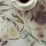 Круглый журнальный столик со столешницей из эпоксидной смолы Epoxy Resin Flowers Coffee Table варинант исполнения - 11 | Loft Concept в Волгограде