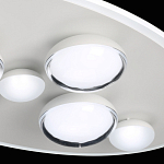 Потолочный светильник овальной формы белого цвета с 7-ю лампами Lunar Pebbles варинант исполнения - 8 | Loft Concept в Волгограде