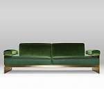 Эксклюзивный Диван в стиле Арт-деко Phoenix с элегантными латунными элементами  варинант исполнения - 1 | Loft Concept в Волгограде