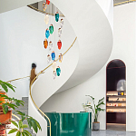 Каскадная люстра с цветными плафонами Soar Colorful Cascade Chandelier варинант исполнения - 2 | Loft Concept в Волгограде