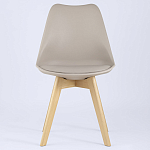 Стул с основой из пластика и мягким сиденьем Arvika Beige варинант исполнения - 3 | Loft Concept в Волгограде