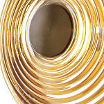 Бра с рельефным круглым плафоном янтарного цвета Savio Glass Disc Light варинант исполнения - 4 | Loft Concept в Волгограде