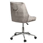 Кресло офисное с обивкой из серого велюра Stylish Velor Office Chair варинант исполнения - 1 | Loft Concept в Волгограде