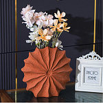 Ваза керамическая в виде круглой терракотовой морской раковины Galapagos варинант исполнения - 3 | Loft Concept в Волгограде