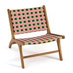 Кресло низкое из массива тика Barbados варинант исполнения - 2 | Loft Concept в Волгограде