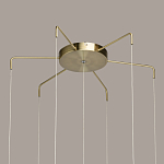 Люстра с 7-ю плафонами из прозрачного стекла в форме шара Orb Cascade  варинант исполнения - 13 | Loft Concept в Волгограде