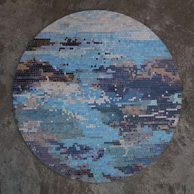 Панно «Azure» Голубой Белый в Волгограде | Loft Concept 