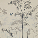 Обои ручная роспись Distant Bamboo Special Colourway on white dyed paper варинант исполнения - 2 | Loft Concept в Волгограде