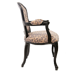 Полукресло с мягкой обивкой из льна на 4-х ножках из массива березы Gladys Armchair варинант исполнения - 1 | Loft Concept в Волгограде