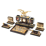 Настольный письменный набор из яшмы и долерита с декором Двуглавый орел Manager Organizer варинант исполнения - 2 | Loft Concept в Волгограде