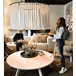 Люстра белая плетеная с кисточками Boho Tassel Chandelier варинант исполнения - 2 | Loft Concept в Волгограде