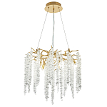 Люстра с декором в виде ветвей с хрустальными подвесками Fairytree Gold Crystal Chandelier 6 варинант исполнения - 2 | Loft Concept в Волгограде