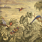 Обои ручная роспись Le Brésil Amarelo Deep Rich Gold варинант исполнения - 3 | Loft Concept в Волгограде