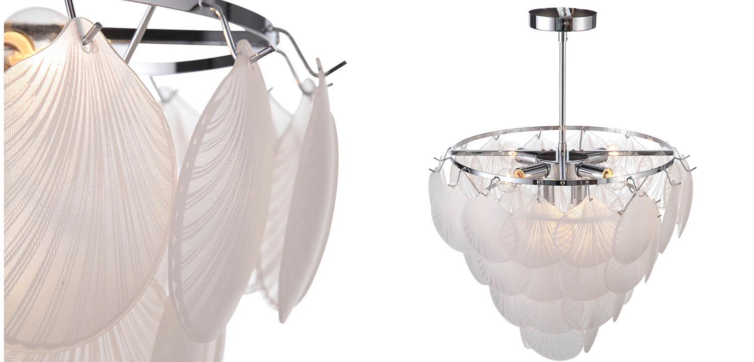 Люстра Glass Shells Suspension Chandelier Люстра Glass Shells Suspension Chandelier - Loft-Concept в Волгограде